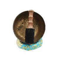 [old], Buddhist [real Antique] Hand Beaten [jambati] Singing Bowl, [select Accessories]
