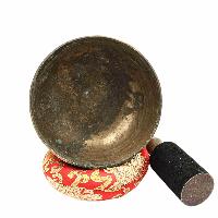 [old], Buddhist [real Antique] Hand Beaten [ultabati] Singing Bowl, [select Accessories]