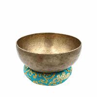 [old], Buddhist [real Antique] Hand Beaten [jambati] Singing Bowl, [select Accessories]