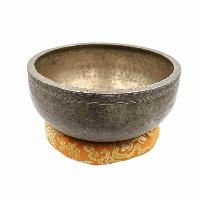 [old], Buddhist [real Antique] Hand Beaten [jambati] Singing Bowl, [select Accessories]