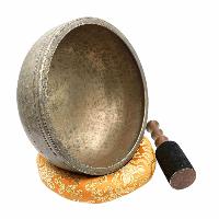 [old], Buddhist [real Antique] Hand Beaten [jambati] Singing Bowl, [select Accessories]