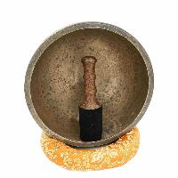 [old], Buddhist [real Antique] Hand Beaten [jambati] Singing Bowl, [select Accessories]