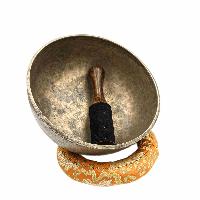 [old], Buddhist [real Antique] Hand Beaten [jambati] Singing Bowl, [select Accessories]