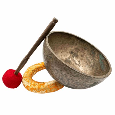 [old], Buddhist [real Antique] Hand Beaten [jambati] Singing Bowl