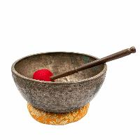 [old], Buddhist [real Antique] Hand Beaten [jambati] Singing Bowl