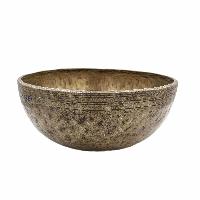 [old], Buddhist [real Antique] Hand Beaten [jambati] Singing Bowl, [select Accessories]