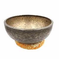 [old], Buddhist [real Antique] Hand Beaten [jambati] Singing Bowl, [select Accessories]