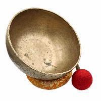 [old], Buddhist [real Antique] Hand Beaten [jambati] Singing Bowl, [select Accessories]