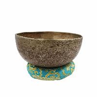 [old], Buddhist [real Antique] Hand Beaten [jambati] Singing Bowl, [select Accessories]