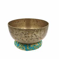 [old], Buddhist [real Antique] Hand Beaten [jambati] Singing Bowl, [select Accessories]