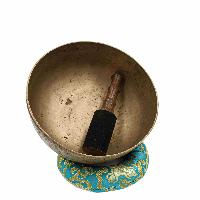 [old], Buddhist [real Antique] Hand Beaten [jambati] Singing Bowl, [select Accessories]