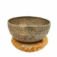 [old], Buddhist [real Antique] Hand Beaten [jambati] Singing Bowl, [select Accessories]