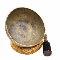 [old], Buddhist [real Antique] Hand Beaten [jambati] Singing Bowl, [select Accessories]