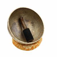 [old], Buddhist [real Antique] Hand Beaten [jambati] Singing Bowl, [select Accessories]