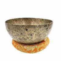 [old], Buddhist [real Antique] Hand Beaten [jambati] Singing Bowl, [select Accessories]