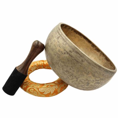 [old], Buddhist [real Antique] Hand Beaten [jambati] Singing Bowl