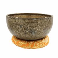 [old], Buddhist [real Antique] Hand Beaten [jambati] Singing Bowl, [select Accessories]