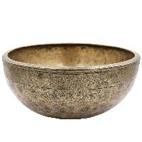 [old], Buddhist [real Antique] Hand Beaten [jambati] Singing Bowl, [select Accessories]