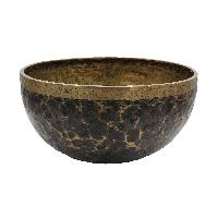 [old], Buddhist [real Antique] Hand Beaten [jambati] Singing Bowl, [select Accessories]