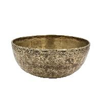 [old], Buddhist [real Antique] Hand Beaten [jambati] Singing Bowl, [select Accessories]