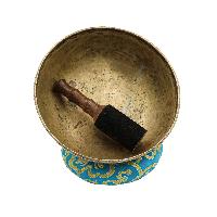 [old], Buddhist [real Antique] Hand Beaten [jambati] Singing Bowl, [select Accessories]