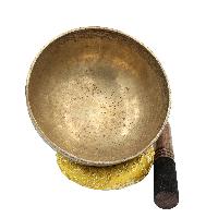 [old], Buddhist [real Antique] Hand Beaten [jambati] Singing Bowl, [select Accessories]
