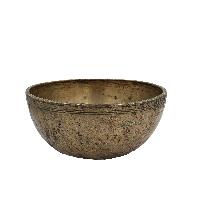 [old], Buddhist [real Antique] Hand Beaten [jambati] Singing Bowl, [select Accessories]