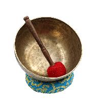 [old], Buddhist [real Antique] Hand Beaten [jambati] Singing Bowl, [select Accessories]