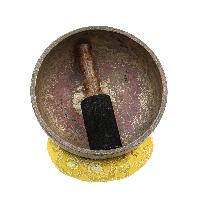[old], Buddhist [real Antique] Hand Beaten [jambati] Singing Bowl, [select Accessories]
