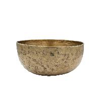 [old], Buddhist [real Antique] Hand Beaten [jambati] Singing Bowl, [select Accessories]