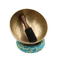 [old], Buddhist [real Antique] Hand Beaten [jambati] Singing Bowl, [select Accessories]
