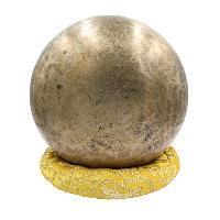 [old], Buddhist [real Antique] Hand Beaten [jambati] Singing Bowl, [select Accessories]