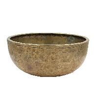 [old], Buddhist [real Antique] Hand Beaten [jambati] Singing Bowl, [select Accessories]
