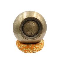 [old], Buddhist [real Antique] Hand Beaten [stand Naga] Singing Bowl, [select Accessories]
