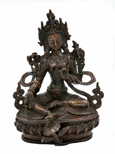 Buddhist Statue Of [green Tara], Finishing