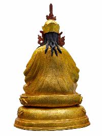 Buddhist Statue Of Padmasambhava [guru Rinpoche]. Finishing [gold Plated]