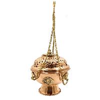 [high Quality], Hanging Incense Burner, Copper With [deep Carving], [hanging & Swinging]