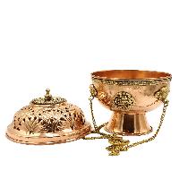[high Quality], Hanging Incense Burner, Copper With [deep Carving], [hanging & Swinging]