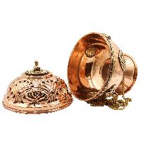 [high Quality], Hanging Incense Burner, Copper With [deep Carving], [hanging & Swinging]