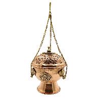 [high Quality], Hanging Incense Burner, Copper With [deep Carving], [hanging & Swinging]