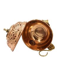[high Quality], Hanging Incense Burner, Copper With [deep Carving], [hanging & Swinging]