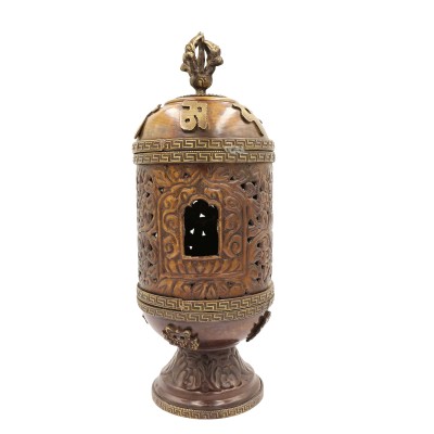 Copper Incense Burner And Holder, Copper Antique Finishing, [makal, Maka, Incense Burner]