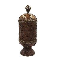 Copper Incense Burner And Holder, Copper Antique Finishing, [makal, Maka, Incense Burner]