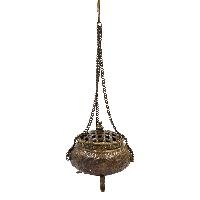 Hand Beaten Metal Incense Burner, [brass And Copper], [hanging & Swinging]