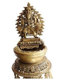 Statue Of Panas [ganesh And Kumar],oil Lamp, Sukunda, Panas