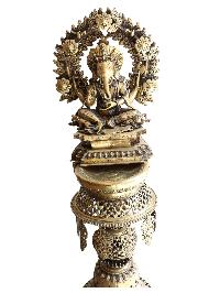 Statue Of Panas [ganesh And Kumar], Oil Lamp, Sukunda, Panas