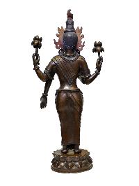 Buddhist Statue Of Standing [lakshmi], Oxidized`