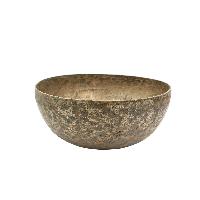 [old], Buddhist [real Antique] Hand Beaten [jambati] Singing Bowl, [select Accessories]