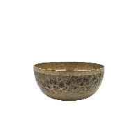 [old], Buddhist [real Antique] Hand Beaten [jambati] Singing Bowl, [select Accessories]