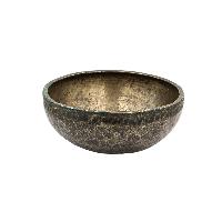 [old], Buddhist [real Antique] Hand Beaten [jambati] Singing Bowl, [select Accessories]